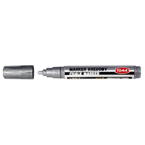 Marker specjalistyczny Toma srebrny kredowy srebrny 4,45mm okrągła końcówka (To-291)