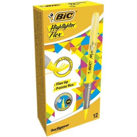 Zakreślacz Bic zakreślacz 942040 żółty 4,0mm Zakreślacz Bic zakreślacz 942040 żółty 4,0mm