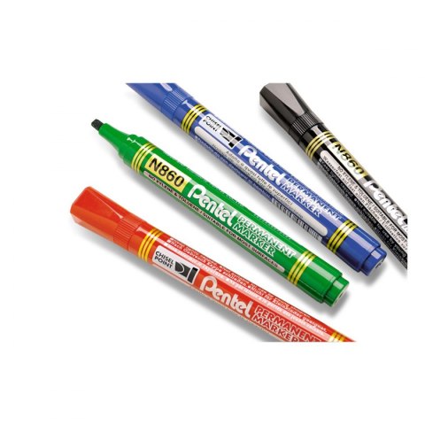 Marker permanentny Pentel zielony 1,2-4,5mm ścięta końcówka Marker permanentny Pentel zielony 1,2-4,5mm ścięta końcówka