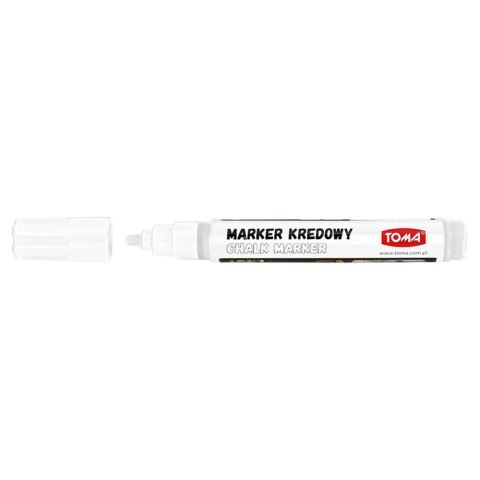 Marker specjalistyczny Toma biały kredowy biały 4,5mm okrągła końcówka (To-292) Marker specjalistyczny Toma biały kredowy biały 4,5mm okrągła końcówka (To-292)