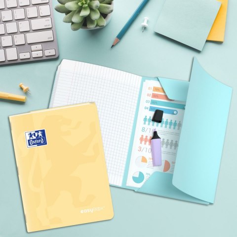 Zeszyt EASYBOOK PASTEL A5 60k. 90g krata Oxford (400161235)
