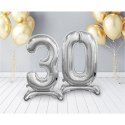 Balon gumowy Godan Beauty&Charm cyfra stojąca srebrna Srebrny 30cal (BC-ASS3) Balon gumowy Godan Beauty&Charm cyfra stojąca srebrna Srebrny 30cal (BC-ASS3)