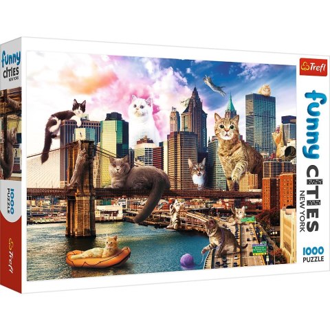 Puzzle Trefl Koty w Nowym Jorku 1000 el. (10595) Puzzle Trefl Koty w Nowym Jorku 1000 el. (10595)