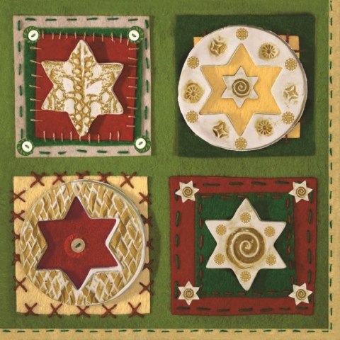 Serwetki gwiazdka mix bibuła [mm:] 330x330 Pol-mak (Sd GW)