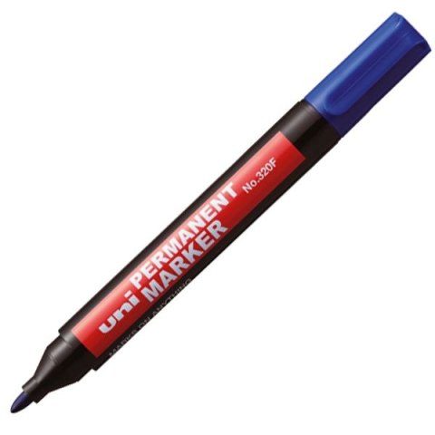 Marker permanentny Uni niebieski 1,0-3,0mm okrągła końcówka (NO-320F) Marker permanentny Uni niebieski 1,0-3,0mm okrągła końcówka (NO-320F)