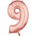 Balon foliowy róż.złoty 9 26cal (3660401) Balon foliowy róż.złoty 9 26cal (3660401)