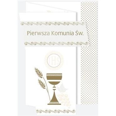 Kartka składana Pol-mak Komunia święta B6 Kartka składana Pol-mak Komunia święta B6