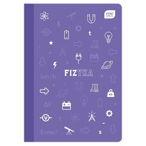 Zeszyt tematyczny Interdruk fizyka A5 60k. 70g krata Zeszyt tematyczny Interdruk fizyka A5 60k. 70g krata