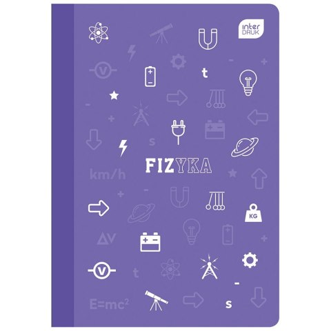 Zeszyt tematyczny Interdruk fizyka A5 60k. 70g krata Zeszyt tematyczny Interdruk fizyka A5 60k. 70g krata