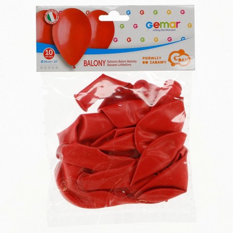 Balon gumowy BALON PASTEL pastelowy czerwona 10cal Godan (G90/45/10) Balon gumowy BALON PASTEL pastelowy czerwona 10cal Godan (G90/45/10)