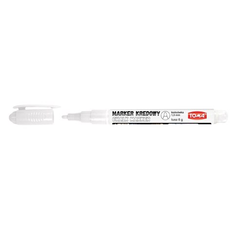 Marker specjalistyczny Toma kredowy biały 1,5mm okrągła końcówka (TO-293 0 2) Marker specjalistyczny Toma kredowy biały 1,5mm okrągła końcówka (TO-293 0 2)