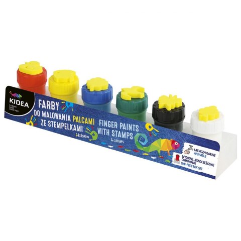 Farba do malowania palcami Derform +stempelki 6 szt 6 kolor. (FDPS6KA) Farba do malowania palcami Derform +stempelki 6 szt 6 kolor. (FDPS6KA)