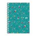 Kołozeszyt (kołobrulion) Oxford Floral A6 50k. 90g krata [mm:] 110x148 (400094826)