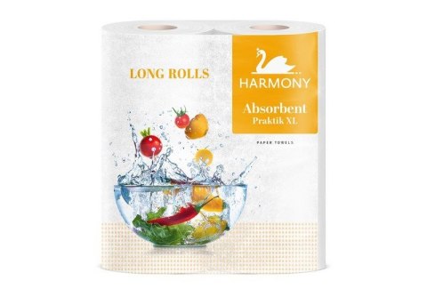 Ręcznik rolka Harmony Absorbent XL 100% celuloza kolor: biały Ręcznik rolka Harmony Absorbent XL 100% celuloza kolor: biały