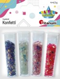 Konfetti Titanum Craft-Fun Series 4 kolory w buteleczkach z dozownikiem (11WC009) Konfetti Titanum Craft-Fun Series 4 kolory w buteleczkach z dozownikiem (11WC009)
