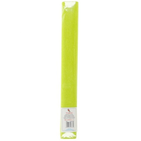 Bibuła marszczona Tymos marszczona 116 zielona jasna 500mm x 2000mm Bibuła marszczona Tymos marszczona 116 zielona jasna 500mm x 2000mm