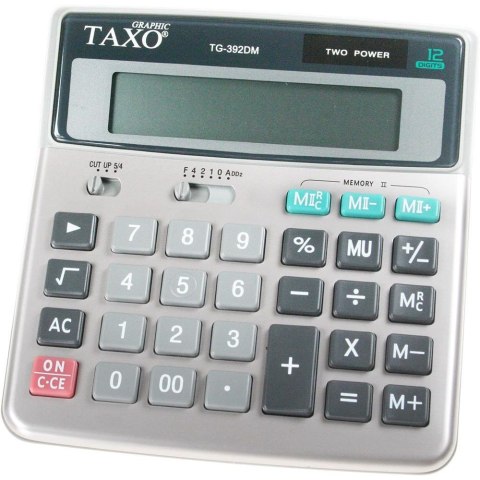 Kalkulator na biurko TG-392DM Taxo Graphic 12-pozycyjny Kalkulator na biurko TG-392DM Taxo Graphic 12-pozycyjny