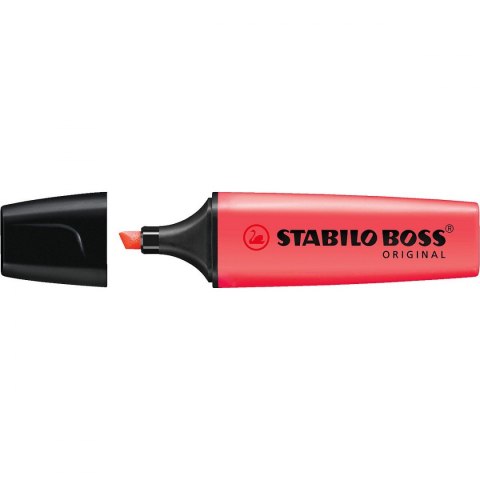 Zakreślacz BOSS czerwony 2,0-5,0mm Stabilo (70/40)