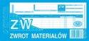 Druk samokopiujący Michalczyk i Prokop ZW zwrot materiałów 1/3 A4 80k. (353-8) Druk samokopiujący Michalczyk i Prokop ZW zwrot materiałów 1/3 A4 80k. (353-8)