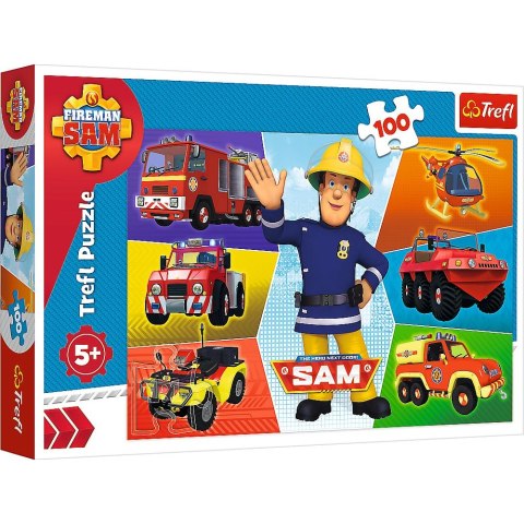 Puzzle Trefl Strażak Sam 100 el. (16354) Puzzle Trefl Strażak Sam 100 el. (16354)