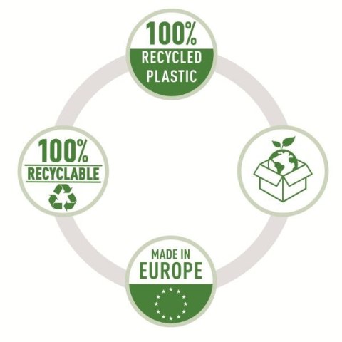 Koszulki na dokumenty Esselte Recycled groszkowa A4 kolor: bezbarwny typu U 70 mic. (627493) Koszulki na dokumenty Esselte Recycled groszkowa A4 kolor: bezbarwny typu U 70 mic. (627493)