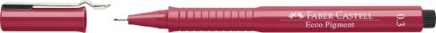 Cienkopis kreślarski Faber Castell Ecco Pigment czerwony 0,3mm 1kol. (166351)