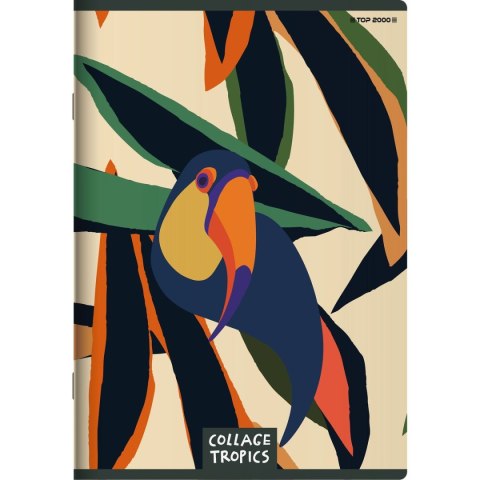 Zeszyt Top 2000 COLLAGE TROPICS A5 96k. 70g linia (400157940) Zeszyt Top 2000 COLLAGE TROPICS A5 96k. 70g linia (400157940)