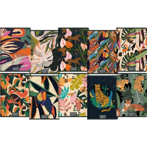 Zeszyt Top 2000 COLLAGE TROPICS A5 60k. 70g linia (400157928) Zeszyt Top 2000 COLLAGE TROPICS A5 60k. 70g linia (400157928)