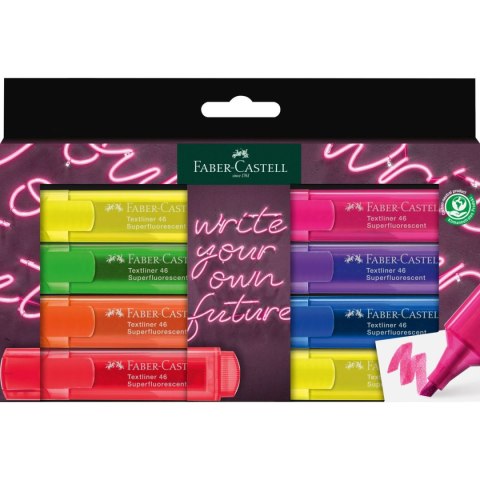 Zakreślacz Faber Castell Super Neon 8 kol. mix 1,0-5,0mm (254601 FC) Zakreślacz Faber Castell Super Neon 8 kol. mix 1,0-5,0mm (254601 FC)