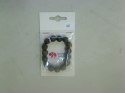 Bransoletka Mol bransoletka agat z kwarcem platerowany złoty 12mm Bransoletka Mol bransoletka agat z kwarcem platerowany złoty 12mm