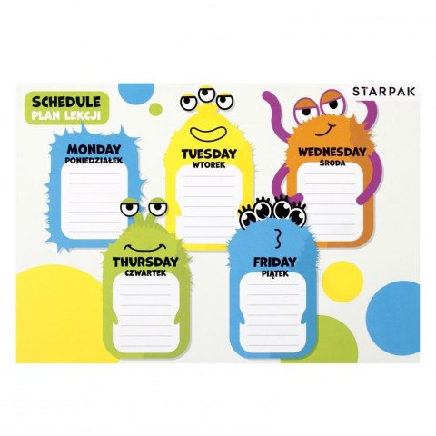 Plan lekcji monster Starpak (513571) Plan lekcji monster Starpak (513571)