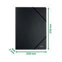 Teczka kartonowa na gumkę recycle A4 czarna 430g Leitz (39080095) Teczka kartonowa na gumkę recycle A4 czarna 430g Leitz (39080095)