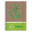 Kołozeszyt (kołobrulion) Interdruk THINK GREEN A6 80k. krata Kołozeszyt (kołobrulion) Interdruk THINK GREEN A6 80k. krata