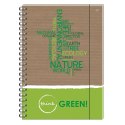 Kołozeszyt (kołobrulion) Interdruk THINK GREEN A6 80k. krata Kołozeszyt (kołobrulion) Interdruk THINK GREEN A6 80k. krata