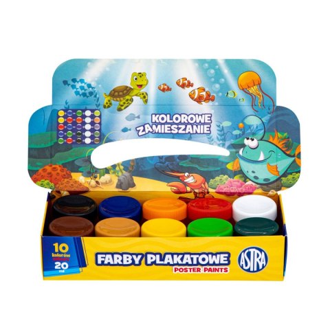 Farby plakatowe Astra kolor: mix 20ml 10 kolor. (301123044) Farby plakatowe Astra kolor: mix 20ml 10 kolor. (301123044)