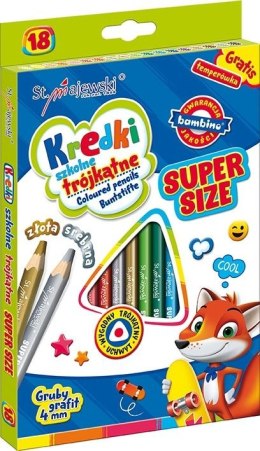 Kredki ołówkowe Super Size 18 kol. St.Majewski