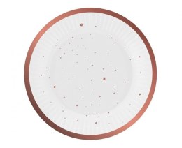 Talerz jednorazowy Godan Celebrate (różowo-złote) papier śr. 180mm 6 szt (PW-TCR7)