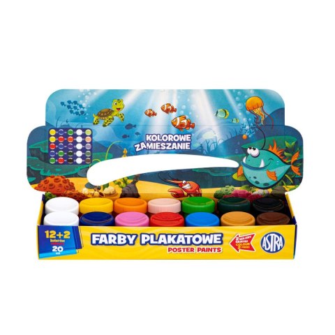 Farby plakatowe Astra kolor: mix 20ml 12 kolor. (301123045) Farby plakatowe Astra kolor: mix 20ml 12 kolor. (301123045)
