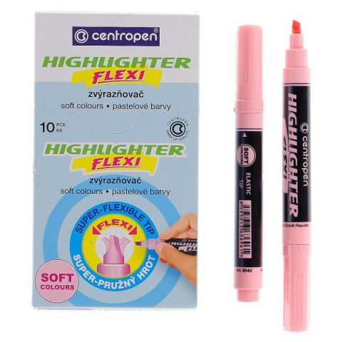 Zakreślacz Centropen pastel różowy 1-5mm (8542) Zakreślacz Centropen pastel różowy 1-5mm (8542)
