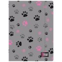 Teczka kartonowa na gumkę St.Right PAWS A4 mix 300g Unipap Teczka kartonowa na gumkę St.Right PAWS A4 mix 300g Unipap