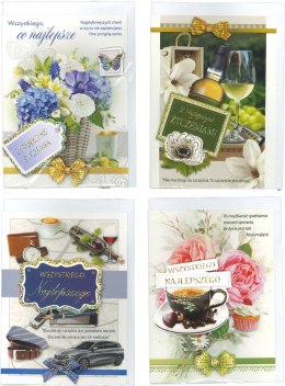 Kartka składana Serdeczne Życzenia B6 Top Graphic (BOGH)