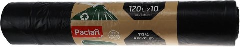 Worki na śmieci Paclan kolor: CZARNY 120L 10 szt Worki na śmieci Paclan kolor: CZARNY 120L 10 szt