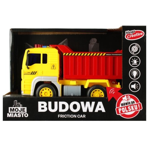Ciężarówka Mega Creative budowlana mix światło i dźwięk (522134) Ciężarówka Mega Creative budowlana mix światło i dźwięk (522134)