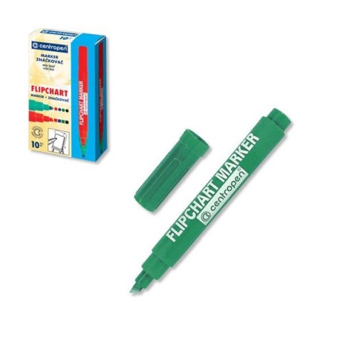 Marker do papieru Centropen 8560 zielony 1,0-4,6mm ścięta końcówka Marker do papieru Centropen 8560 zielony 1,0-4,6mm ścięta końcówka