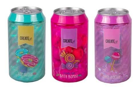 Zestaw piękności Create It puszka Candy z kosmetykami mix wzorów (84815) Zestaw piękności Create It puszka Candy z kosmetykami mix wzorów (84815)
