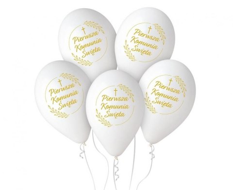 Balon gumowy Godan Pierwsza Komunia Św. (kłosy) biały 320mm 13cal (GS110/PKK/25) Balon gumowy Godan Pierwsza Komunia Św. (kłosy) biały 320mm 13cal (GS110/PKK/25)