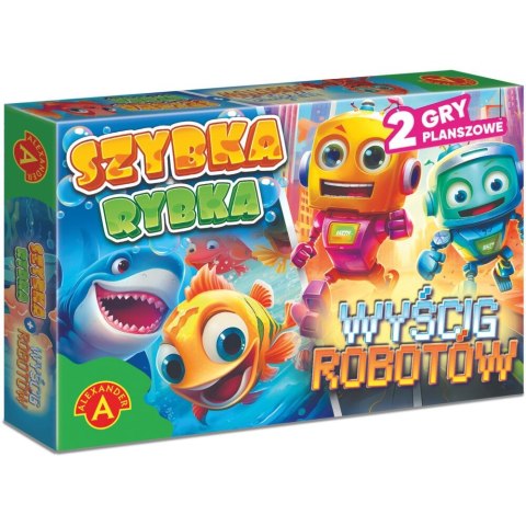 Gra planszowa Alexander gra planszowa Szybka Rybka / Wyścig Robotów Gra planszowa Alexander gra planszowa Szybka Rybka / Wyścig Robotów