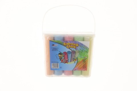 Kreda jumbo w wiaderku kolor: mix 20 szt Kreda jumbo w wiaderku kolor: mix 20 szt