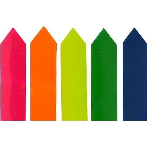 Zakładka indeksująca PP 12x45mm 5 kolorów fluo STRZAŁKI Zakładka indeksująca PP 12x45mm 5 kolorów fluo STRZAŁKI
