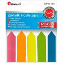 Zakładka indeksująca papierowa 12x44mm 5 kolorów fluo STRZAŁKI Zakładka indeksująca papierowa 12x44mm 5 kolorów fluo STRZAŁKI